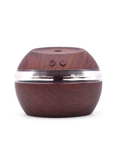Teltree 300ml Usb Ultrasonik Nemlendirici, Derin Ahşap Desenli, Sessiz Mod, 4 Renkli Işık, Otomatik Kapanma, Ev Ofis Kullanıma Uygun