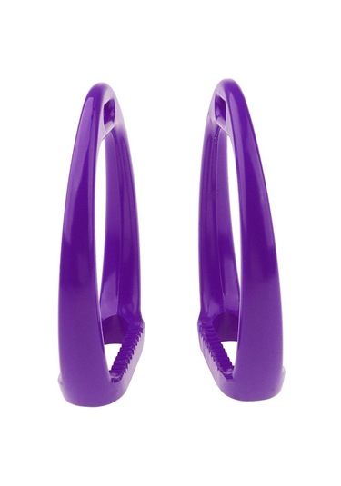 Homyl Üzengi At Binme Binicilik Hafif Alüminyum Eyer Pedi Mor Mor