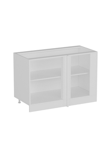 Minar Mutfak Alt Modül 1k1r 120cm Köşe Dolap Beyaz/dore