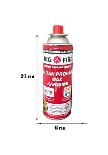 Big Fire Power 227gr. Valfli Gaz Kartuş Çok Renkli