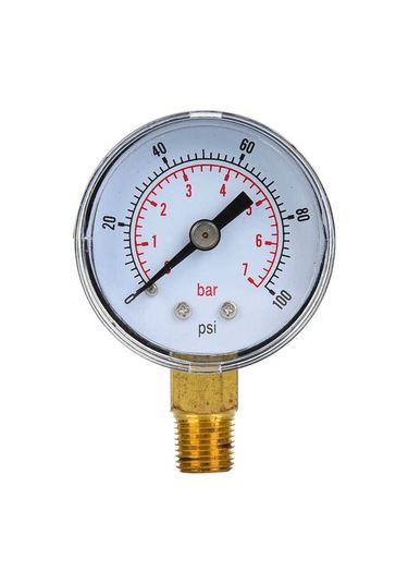 Mekanik Basınç Göstergesi 1/8 İnç Bspt Dişli Hava İçin Alt Montaj Bağlantısı