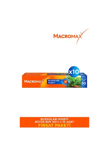 Buzdolabı Poşeti Büyük Boy - 50 Li Paket X10