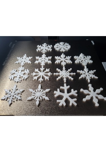 Kar Topu Yıldız Süs Dekoratif Set Yılbaşı Ağacı Süsleri 8cm
