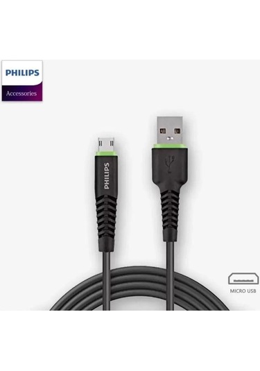 Philips DLC1530U/97 3A 45 W Usb Micro Hızlı Data ve Şarj Kablosu