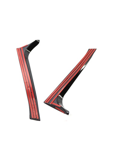 Dianziye Vw Golf 6 2008-2013 Arka Cam Yan Spoileri, Plastik Malzeme, Parlak Siyah, Gz.w0144-lh, Kolay Kurulum, Araç Stili Artırıcı