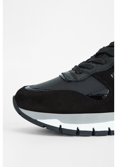 Valmenti Kadın Siyah Hakiki Deri Sneakers & Spor Ayakkabı 996 119-1 Bn Ayk Sk23/24 Siyah