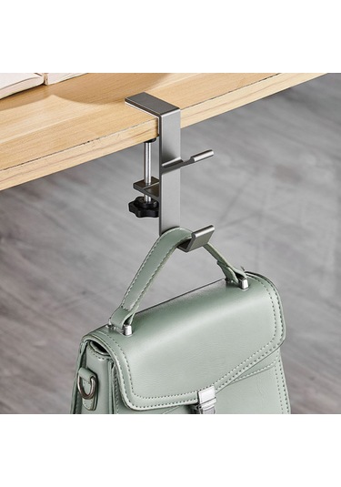 Ayarlanabilir Çift Başlı Masaya Monte Metal Tutucu-al4788 Gri