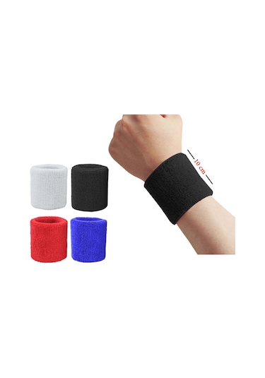 Schmılton Sporcu Bilekliği Havlu Bileklik Ter Bandı Sporcu Bilekliği 2 Adet