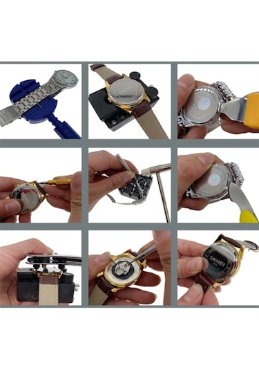 Ally Sc8005 147 Parça Profesyonel Saat Tamir Takımı Set (173750828)-Siyah