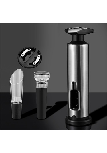 Şarap Şişe Açacağı, Büküm Tipi Şarap Mantar Açacağı, Siyah Siyah