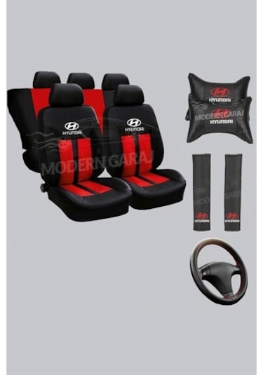 Hyundai Accent Oto Koltuk Kılıfı Boyun Yastığı Kemer Konf...