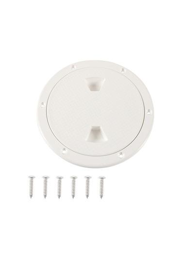 A5942 6 İnç Tekne / Yat Yuvarlak Güverte Kapağı Kapak Kılıfı Vidalı