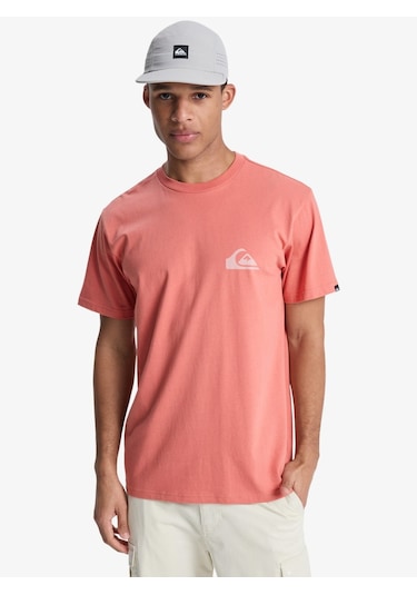 Quıksılver Ev Mını Logo Erkek Desert Sand - Solid T-shırt Eqyzt08181-2020 Pembe