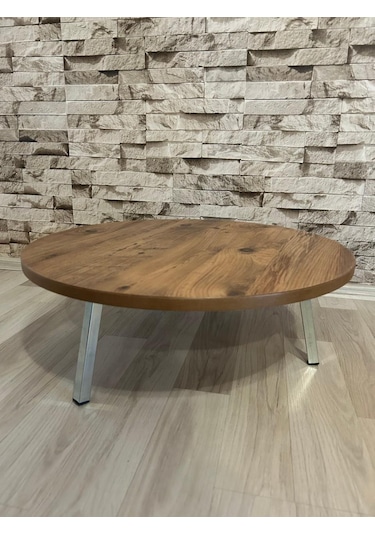 Demirci Civata Ve Hırdavat Katlanabilir Ayaklı Mdf Yer Sofrası 60 Cm - Kahve