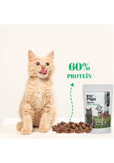 Petpops Freeze Dry Dana Ciğeri Kediler İçin Lezzet Devrimi 40 G