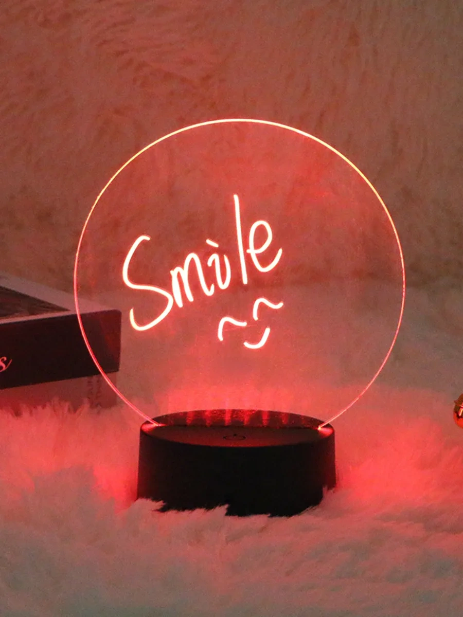 Menko Çocuklar İçin Işıklı Çizim Gece Lambası Uyarı: Ürün, Çocukların Kendi Çizimlerini Yaratmasını Sağlamak İçin Tas Şeffaf Kristal