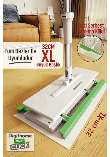 Digithome One Click Akıllı Mop Paleti XL 32 CM