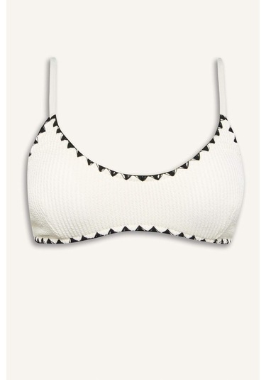 DeFacto Regular Fit Bürümcük Bikini Üstü-Fall in Love E0306AX25SMWT16 DeFacto Regular Fit Bürümcük Bikini Üstü-Fall in Love E0306AX25SMWT16