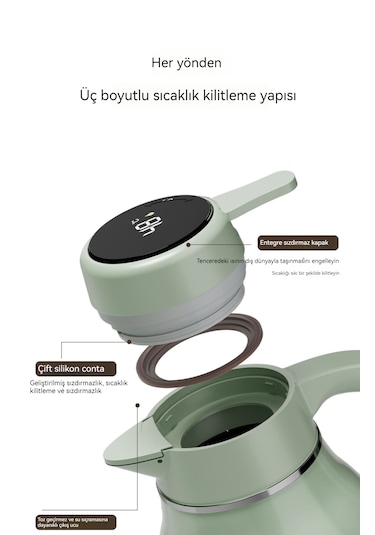 Uzun Ömürlü Isı Yalıtımı Ev Tipi Termos Şişesi Kırmızı