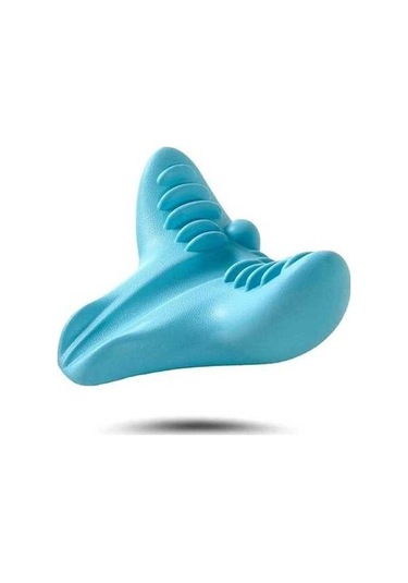 Tongxida Mavi 1 Adet Çok Fonksiyonlu Boyun Masaj Yastığı Servikal Onarım Çekiş Yastığı U Boyun Masajı Omuz Sırt Akupresür Sed Çok Renkli