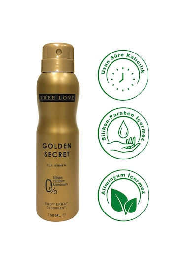 Free Love Golden Secret Kadın Deodorant 150 ML