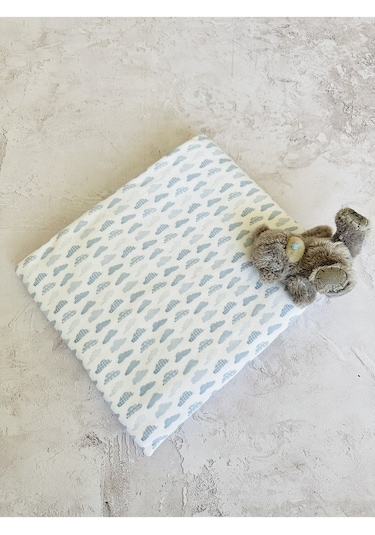 Mavi Bulut Penye Kundak Pamuk Mavi