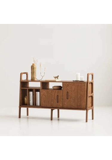 Woodesk Roble, Ahşap, Dolap Ve Konsol, 140x90, Tik Renk