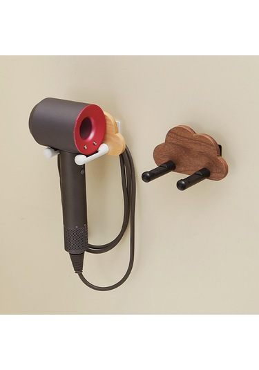 Suntek Saç Kurutma Makinesi Tutucu Taşınabilir Kahverengi