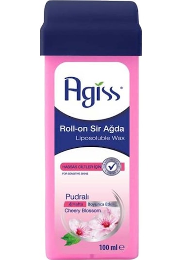 Agiss Cheery Blossom Pudralı Hassas Ciltler için Roll-On Sir Ağda 100 ML