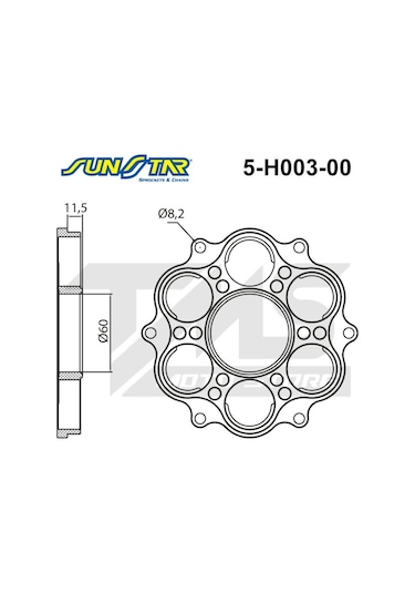 Ducati Panigale 1299 S Uyumlu Arka Dişli Göbeği Sunstar (508145770)
