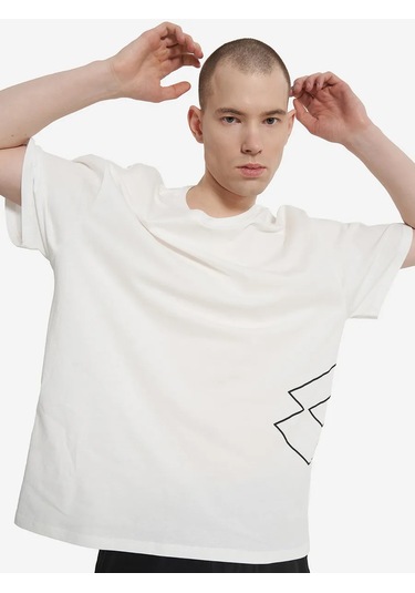 Lotto Erkek Oversize Lorenzo Tişört 363298476 Beyaz