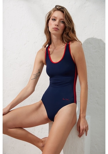 Pierre Cardin 221104 Sırtı Açık Yüzücü Mayo (545625086)
