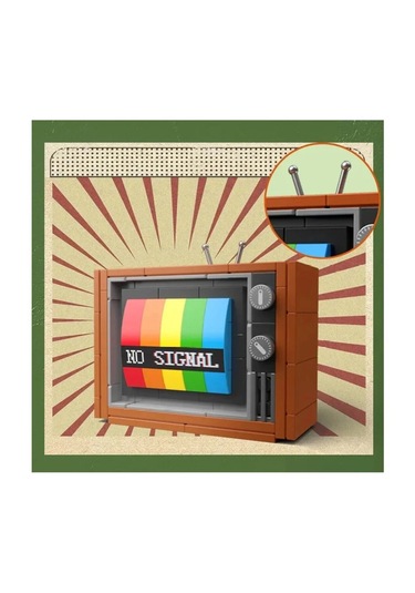 Retro Renkli Televizyon - 132 Parça - Sergilemeye Uygun, Koleksiyonluk Hediye