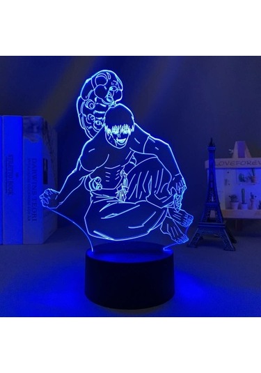 Wealthglow Clyartps - Manga Led Işık Jujutsu Kaisen Toji Fushiguro İçin Axfz1k Siyah