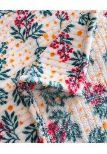 Diadora Wellsoft Fitilli Çiçekli Battaniye Sarı Puantiyeli Sarı Puantiyeli