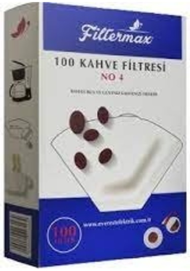 Fıltermax 4 Numara Filtre Kahve Makinesi Kâğıdı -100 Adet 100 Adet