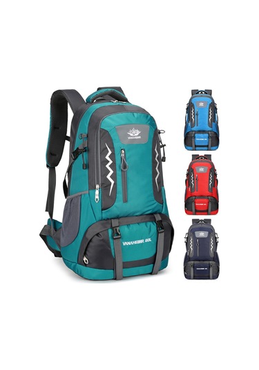 Ranyeek 60 Litre Büyük Kapasiteli Outdoor Sırt Çantası - Erkek Ve Kadın İçin Dayanıklı Seyahat Çantası - Koyu Mavi Koyu Mavi