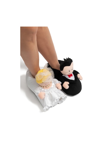 Gelin-damat Kadın Panduf Siyah-beyaz 36/41 Siyah/beyaz