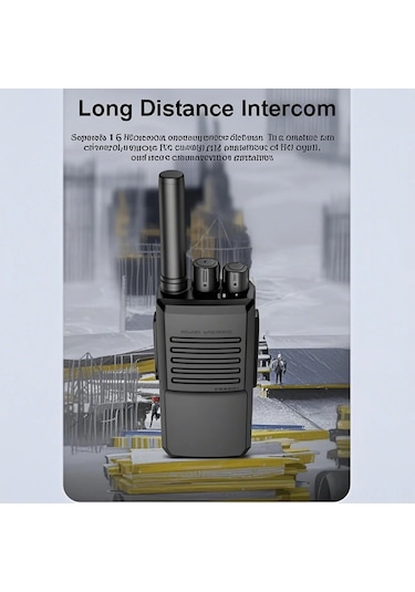 Yaozixa Docooler T1 Walkie Talkie 5w 400-470mhz 16 Kanal 2800mah Pil 1-5km Erişim Mesafesi Tekli Paket Şarj Dizini İle Eu Standartı