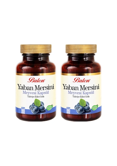 Balen Yaban Mersini Meyvesi 375 Mg 90 Kapsül 2 Adet