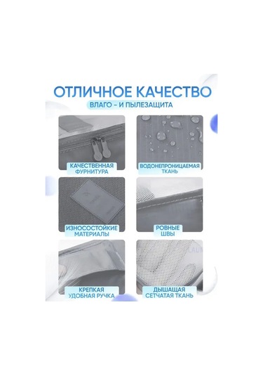 Organajzer Doroznyj Seyahat Organizatörü, Bavul Seti 170658683 Gri