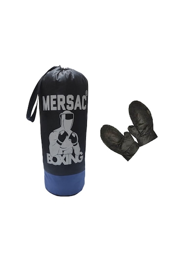 Attack Sport Mrsc-002 Çocuk Boks Seti - Torba + Eldiven - 45 X 18 Cm Siyah