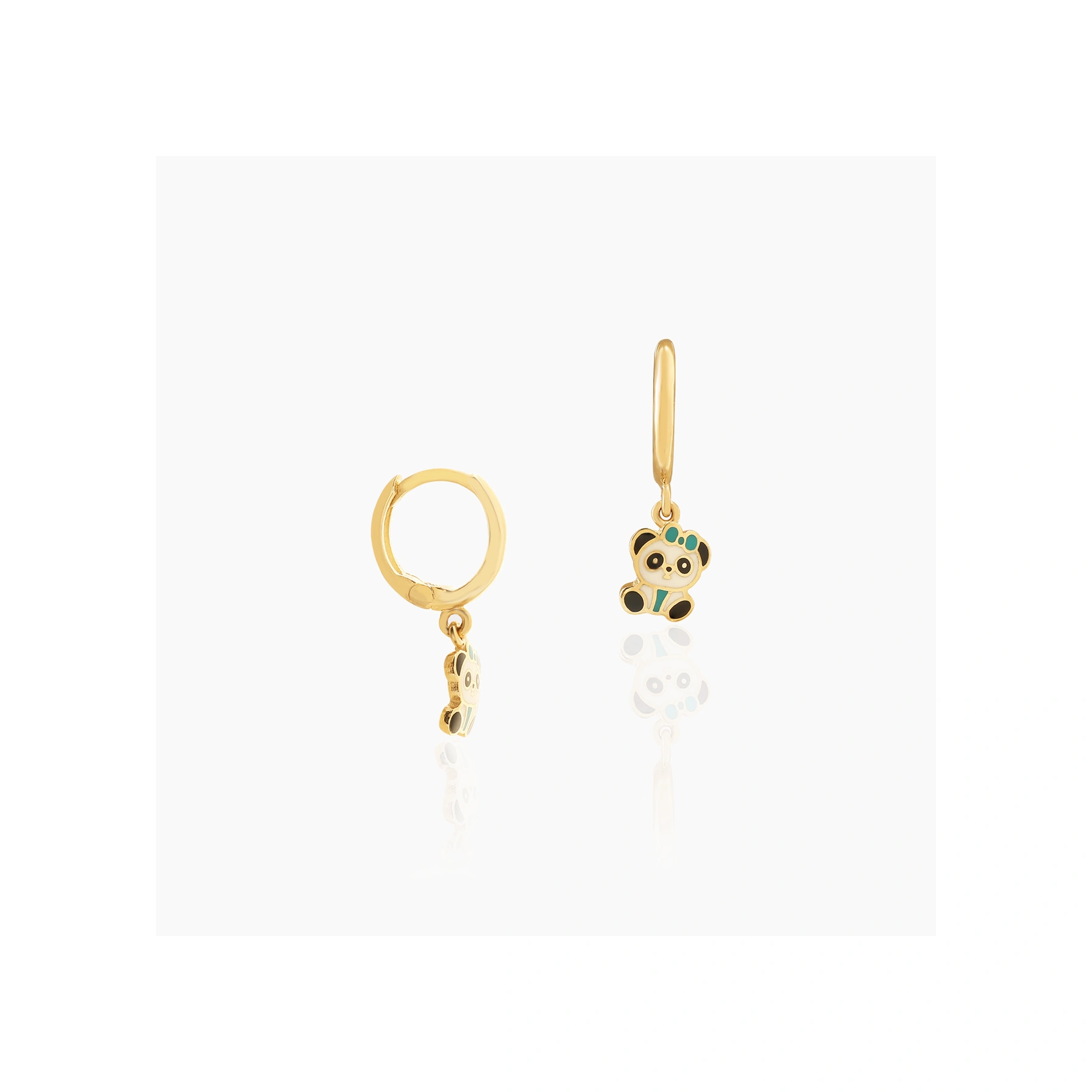 Panda Halka Sallantılı Çocuk Küpesi 11487048