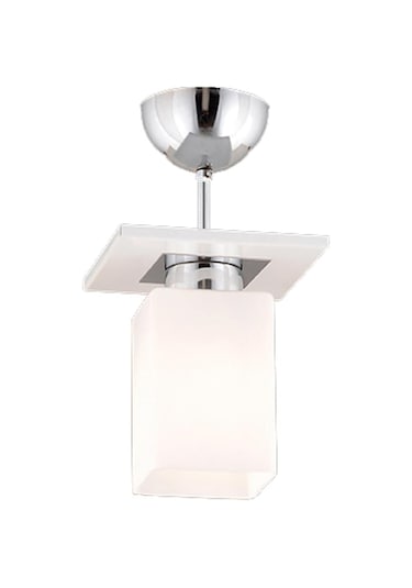 Atlas Tekli Beyaz Kare Mutfak -Banyo Avize