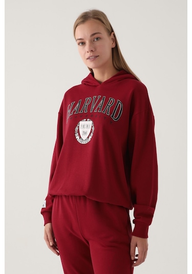 Harvard Kadın Bordo Sweatshirt 5274-42375 Bordo