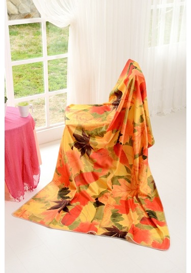 Dijital Baskılı Polar Tv Battaniyesi Sonbahar