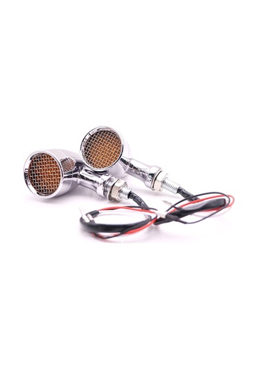 Z008 1 Çift 12v Modifiye Evrensel Motosiklet Led Dönüş Sinyali, Işık Rengi: Sarı Işık Galvanik