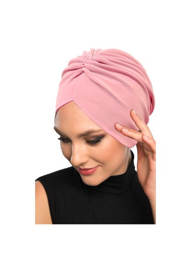 Büzme Çift Taraflı Pudra Hazır Türban Tesettür Havuz Bonesi
