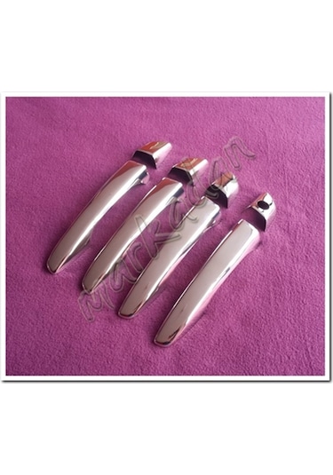 Woc Chrome Citroen C4 Cactus Sensörsüz Krom Kapı Kolu 2016 Sonrası 4 Kapı 8 Parça Paslanmaz Çelik