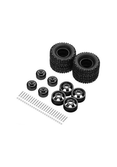 Didadodo Wpl C14/c24/b Serisi İçin 4x4 Metal Jantlı Rc Lastik Seti - 66mm Çap, 5mm Hex Kullanıcı Yorumlarına Dayalı